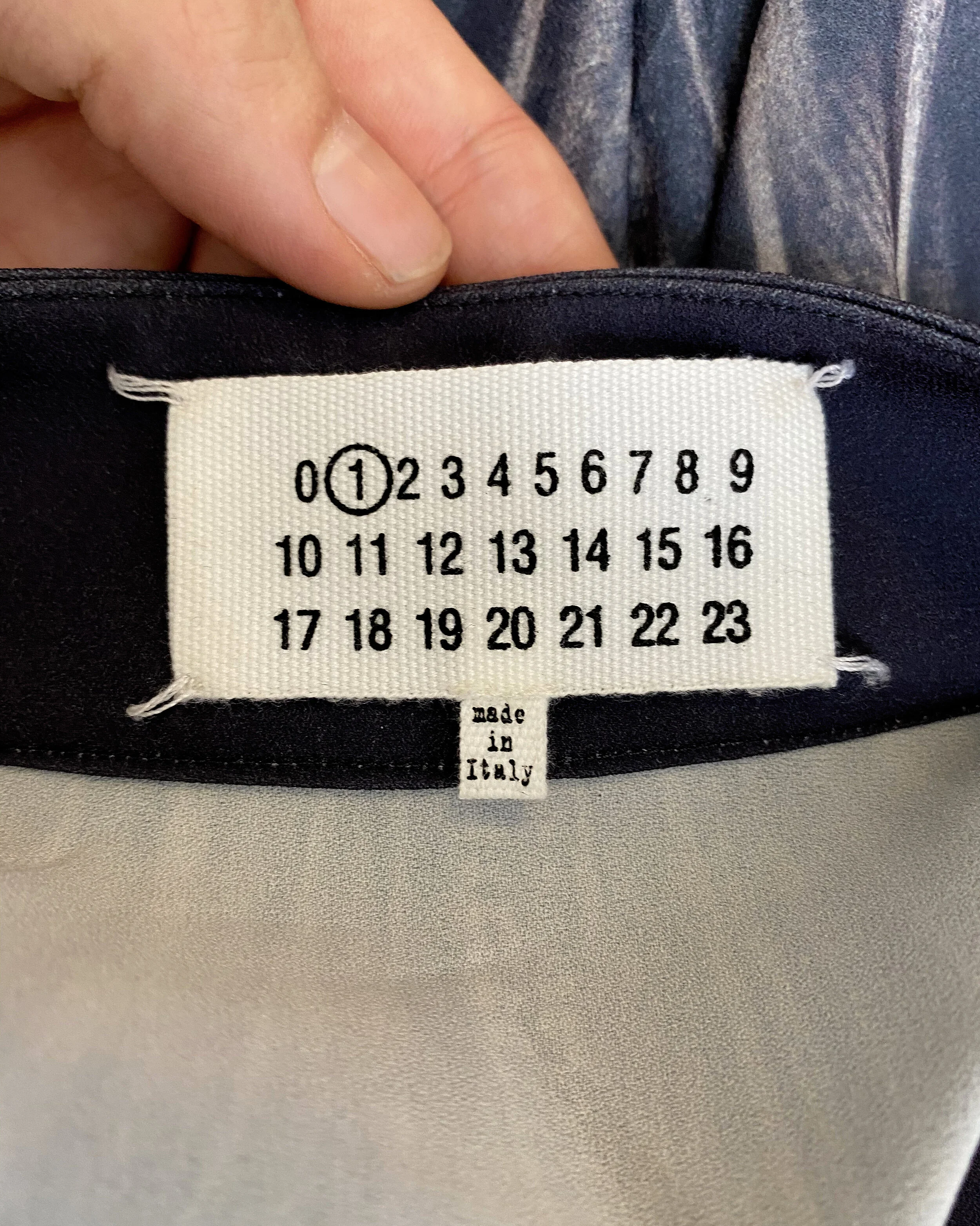 Maison Martin Margiela trompe l'oeil skirt — JAMES VELORIA